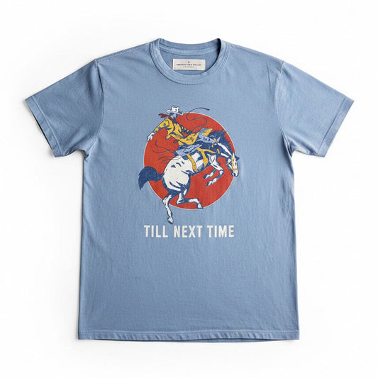 imogene + willie the "next time" tee in blue
