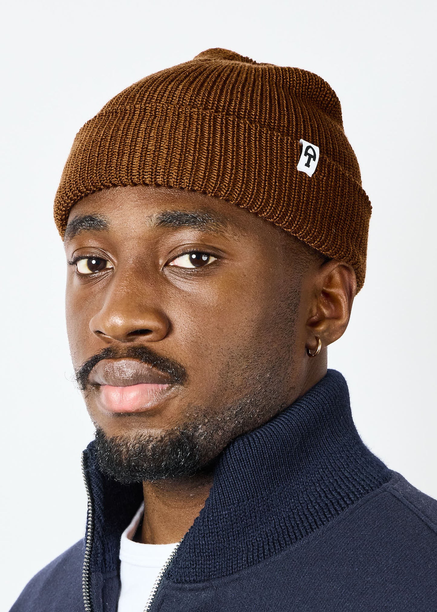 American Trench Merino Cardigan Stitch Beanie