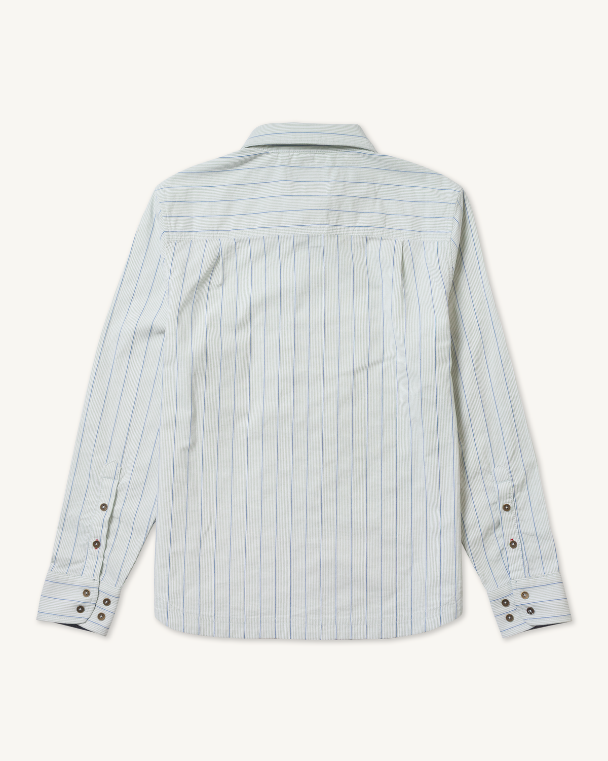 Tradesman Button-Down in Striped Chambray