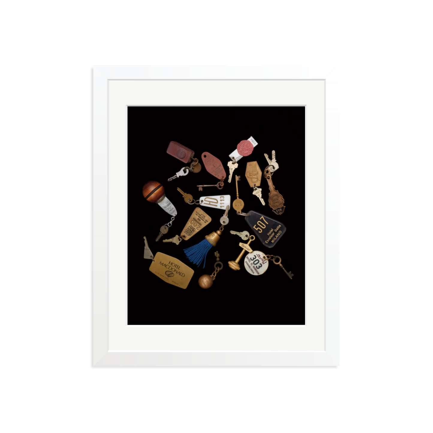 Travel Keys Framed Print