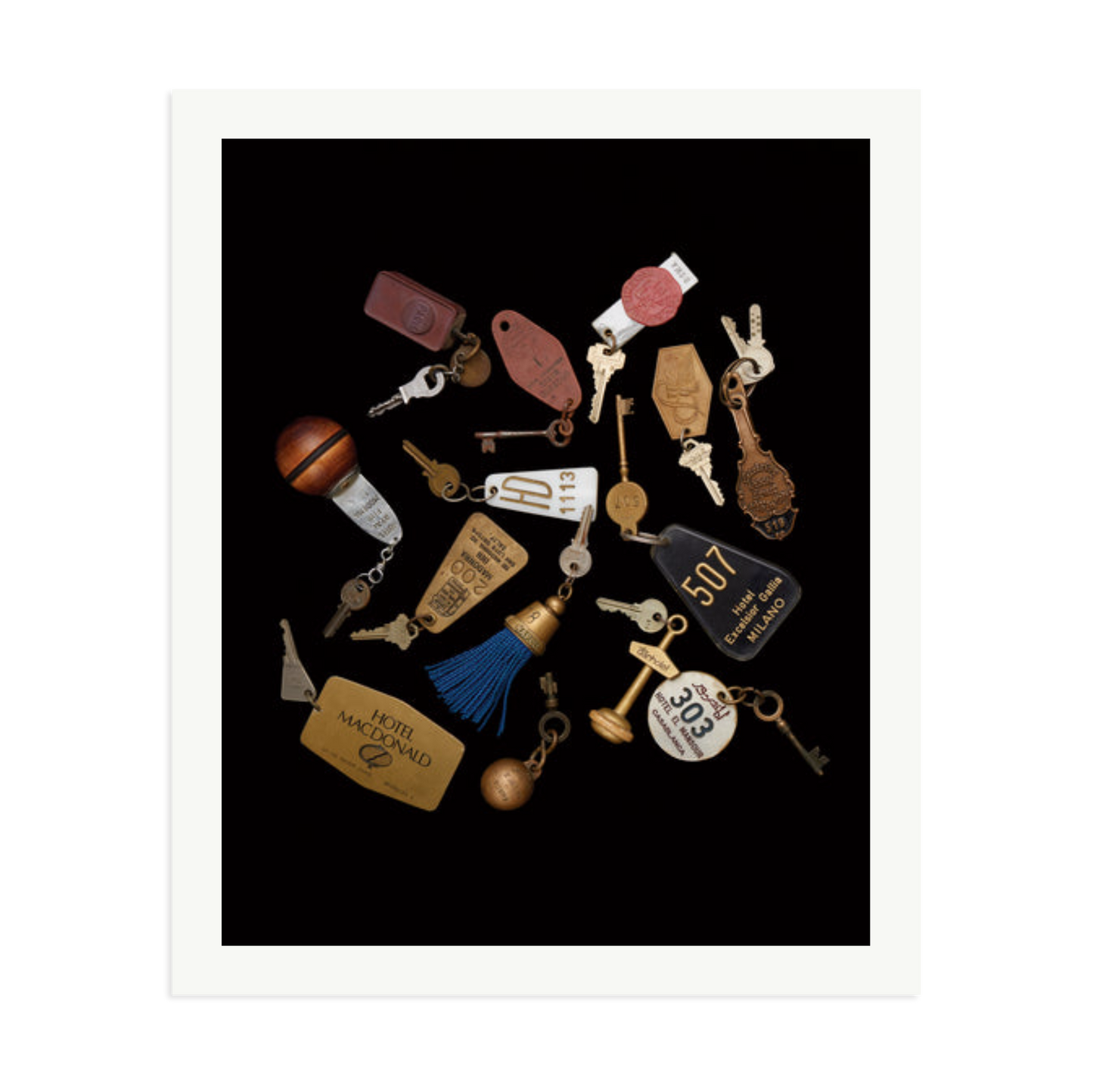 Travel Keys Framed Print
