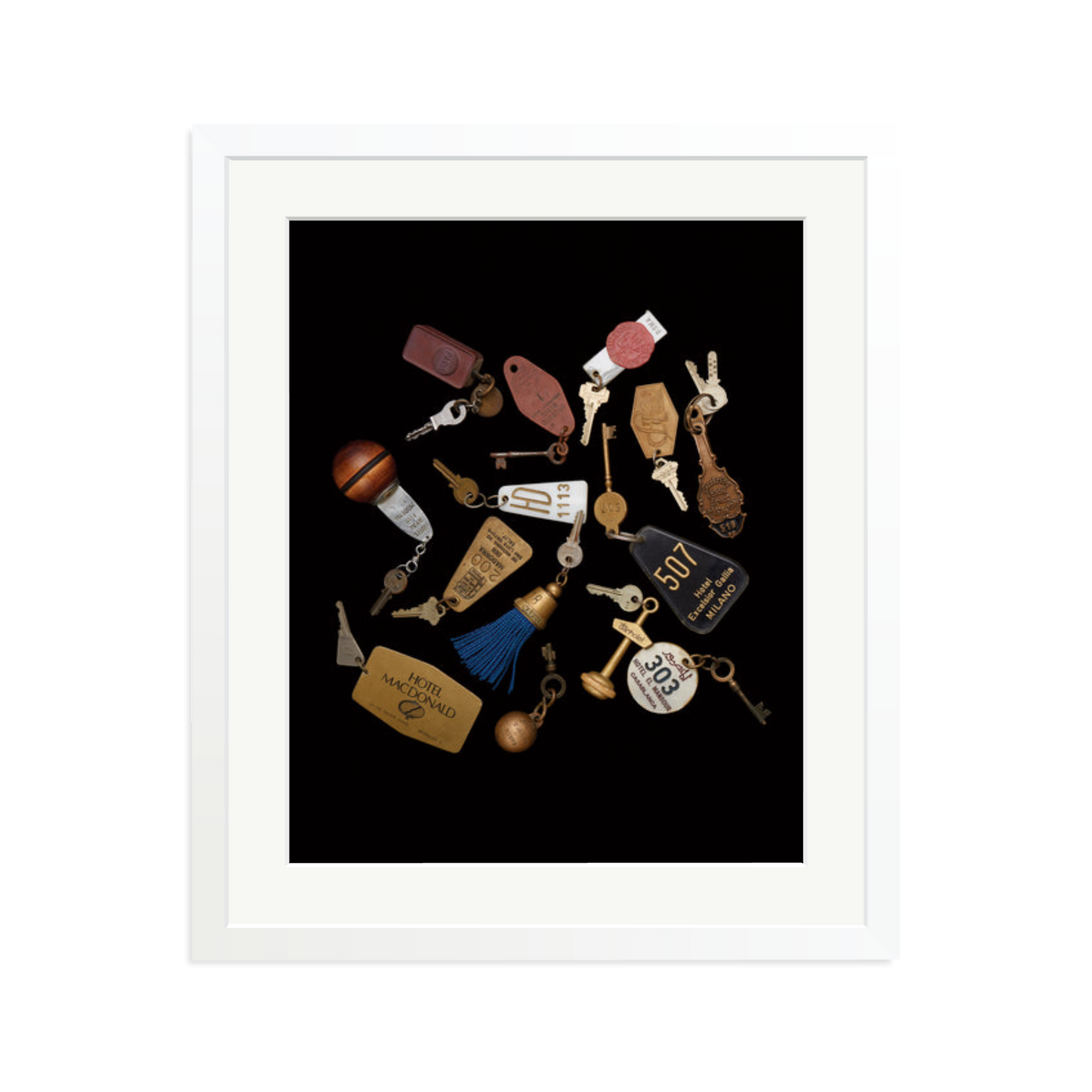 Travel Keys Framed Print