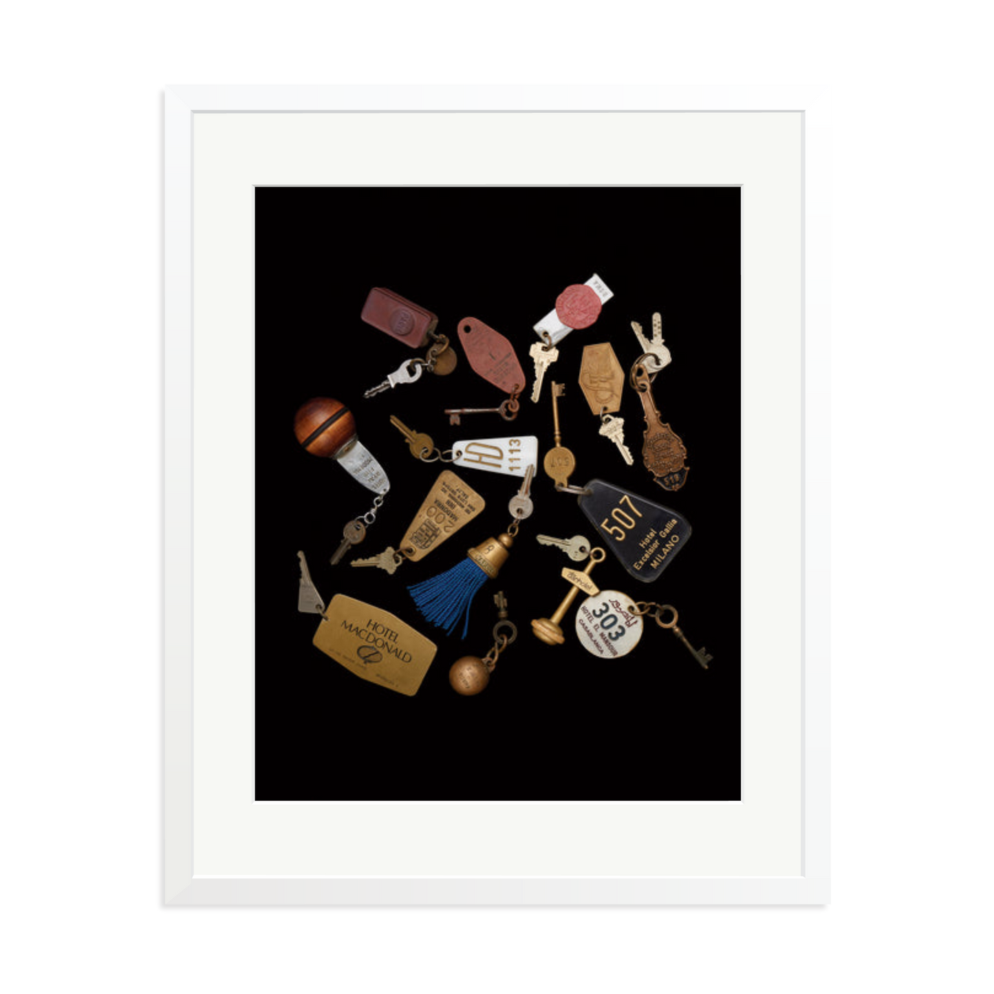 Travel Keys Framed Print