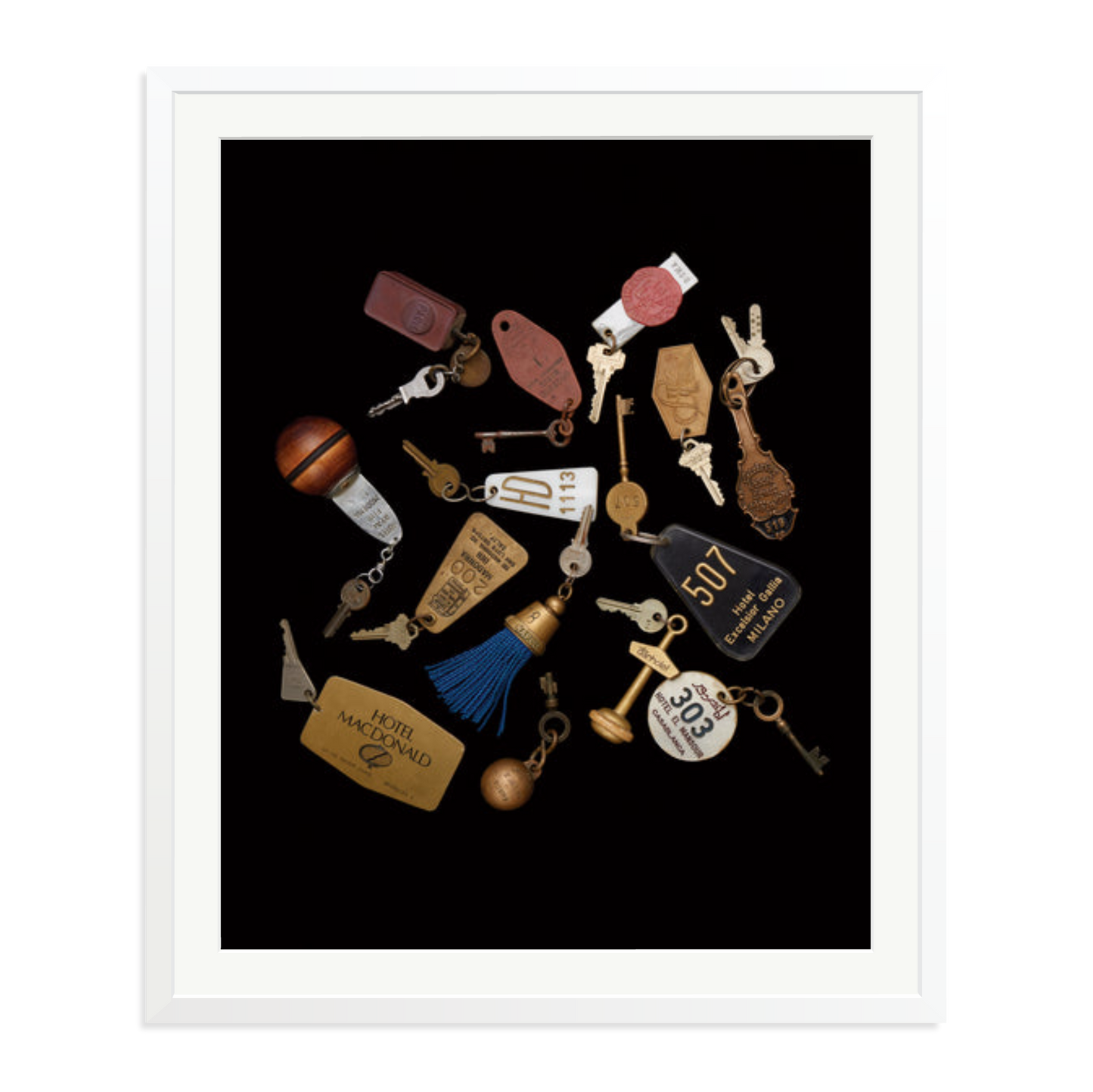 Travel Keys Framed Print