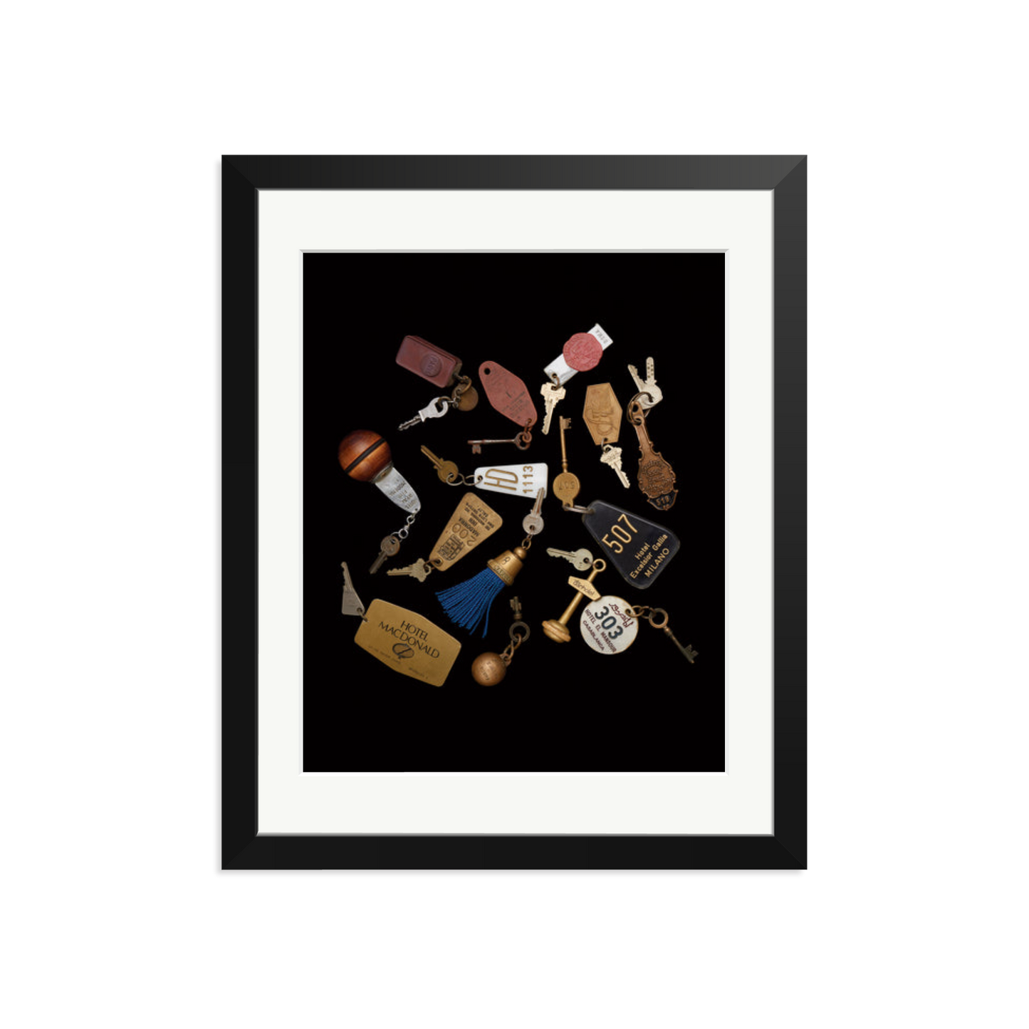 Travel Keys Framed Print