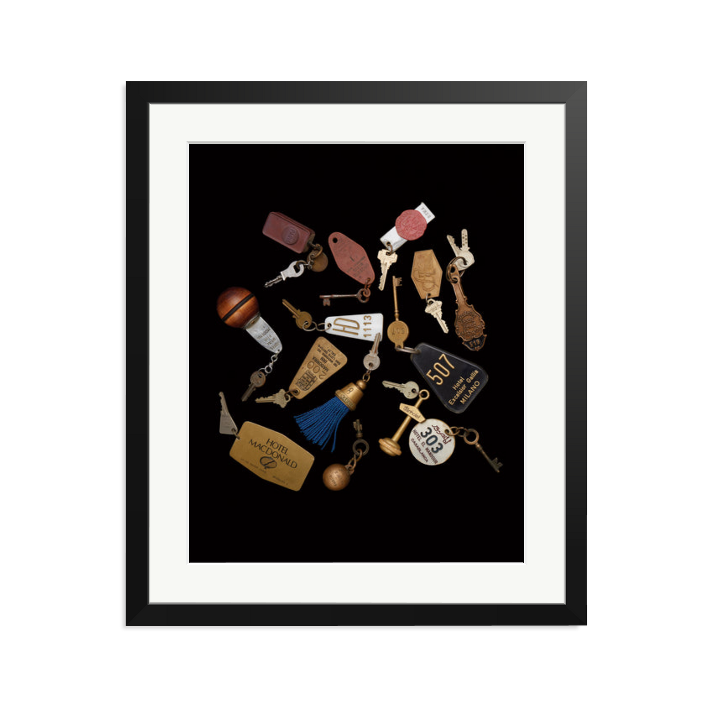 Travel Keys Framed Print