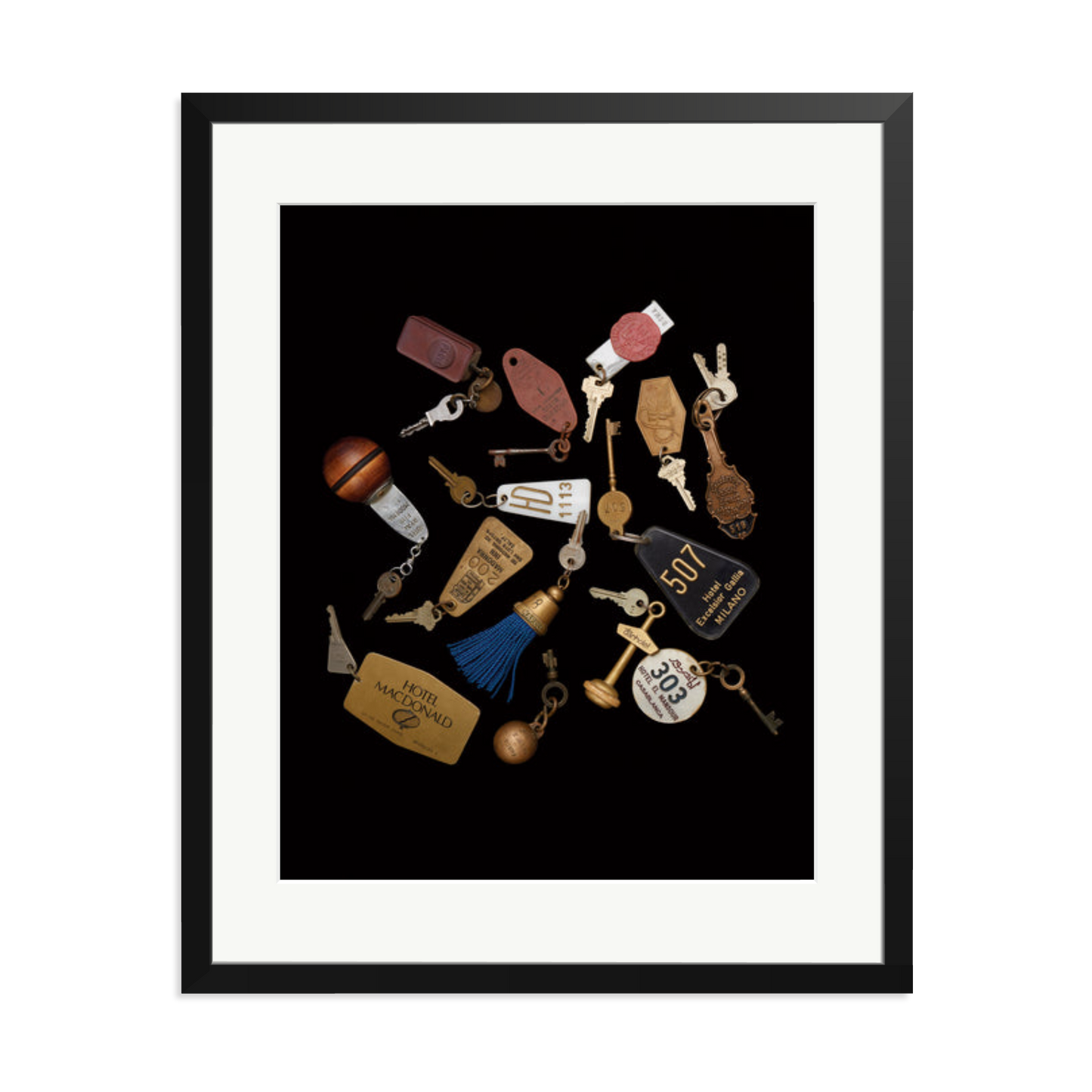 Travel Keys Framed Print