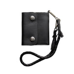Iron & Resin Santa Fe Leather Wallet - Black