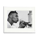Mike Tyson Framed Print - White Frame