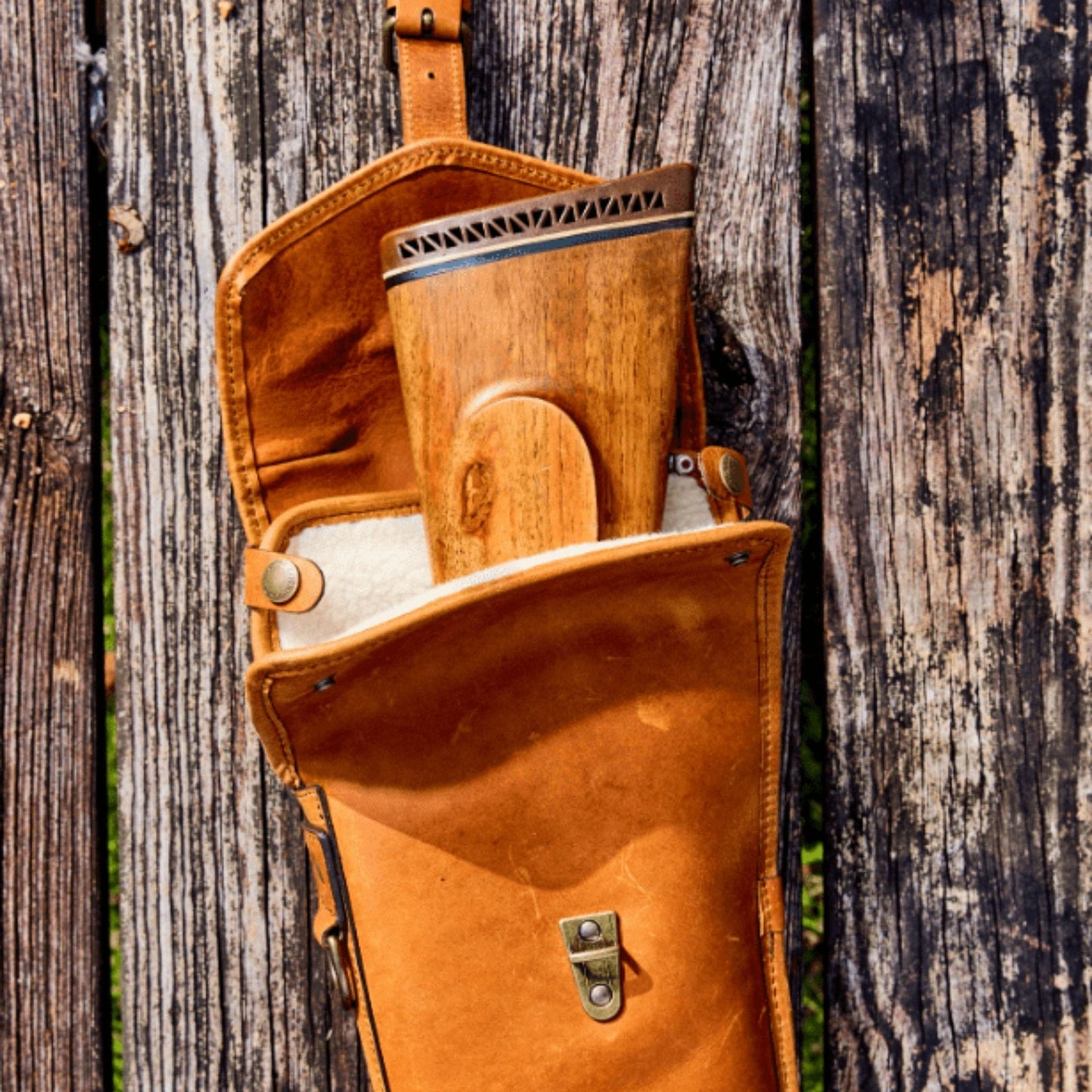 Tom Beckbe Fleece-Lined Leather Gun Sleeve