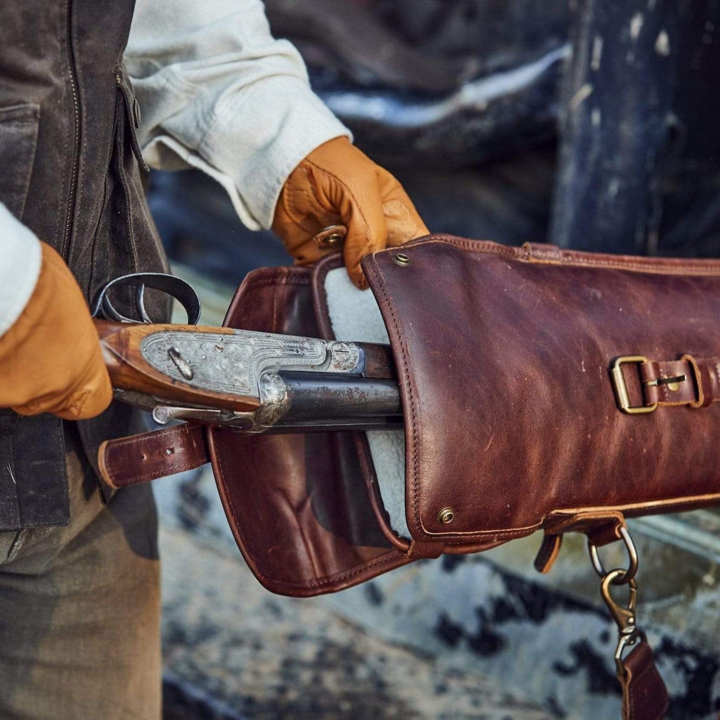 Tom Beckbe Leather Gun Sleeve