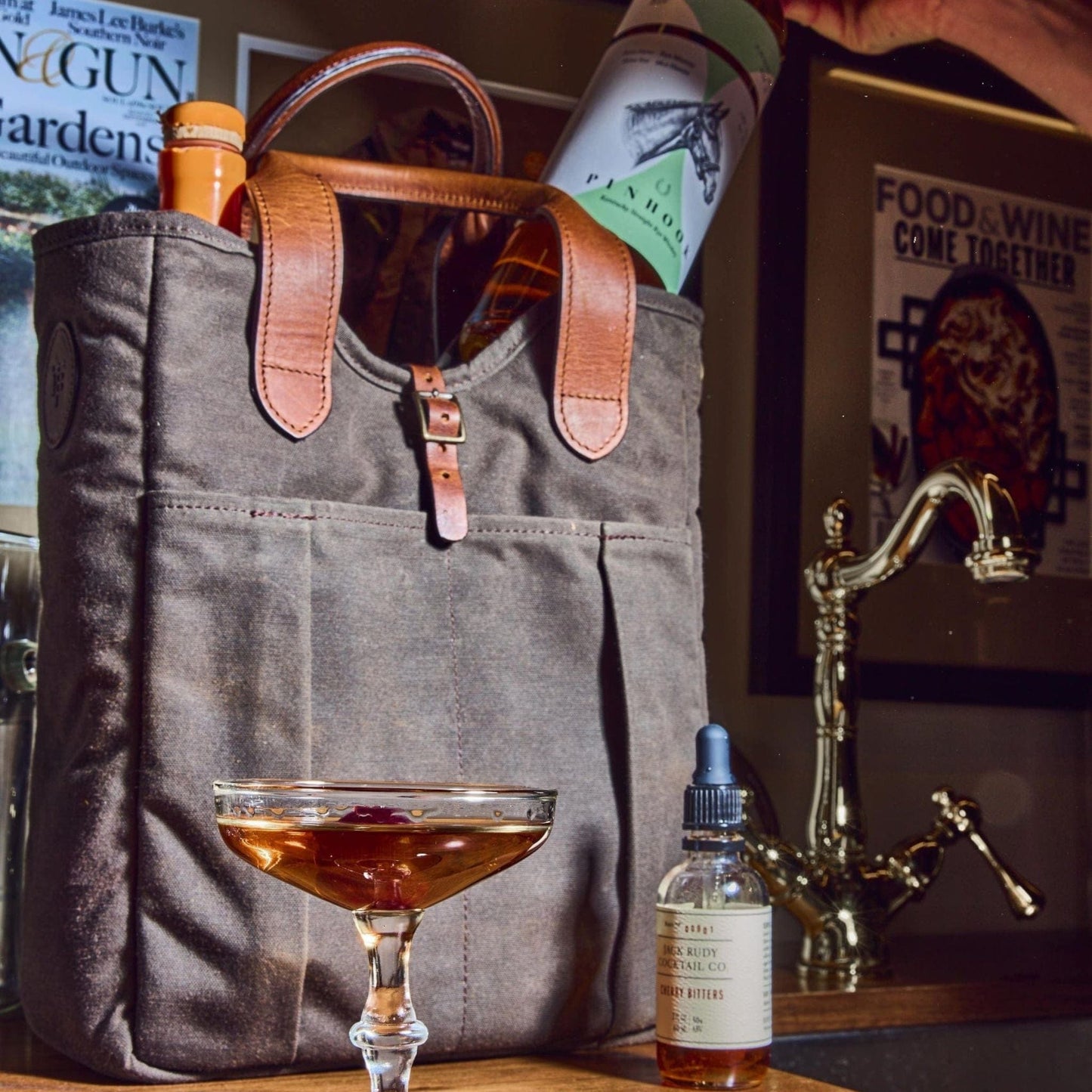 Tom Beckbe Canvas Whiskey Tote