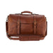 Tom Beckbe Leather Weekender Duffel Bag - Oak