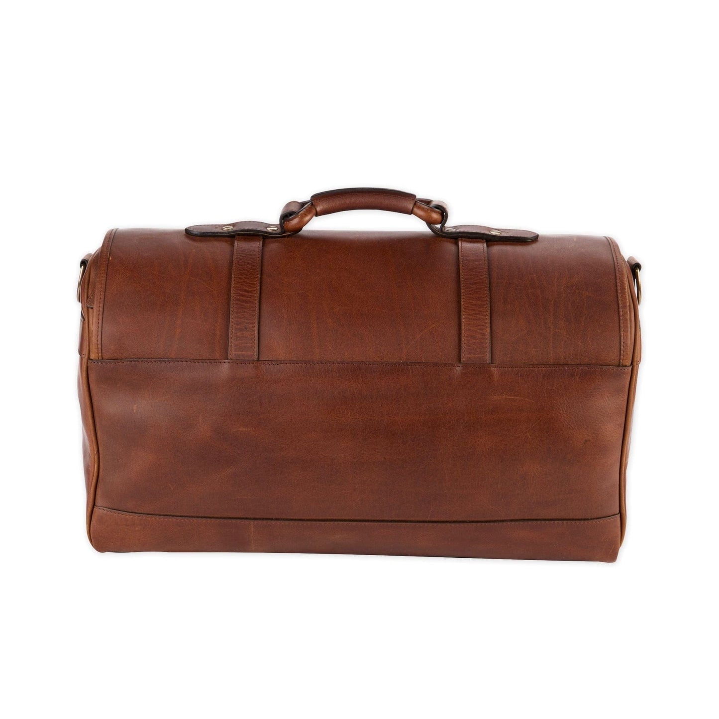 Tom Beckbe Leather Weekender Duffel Bag