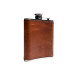 Tom Beckbe Hip Flask (6oz) - Chestnut