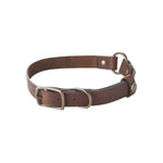 Tom Beckbe Leather Dog Collar - Oak