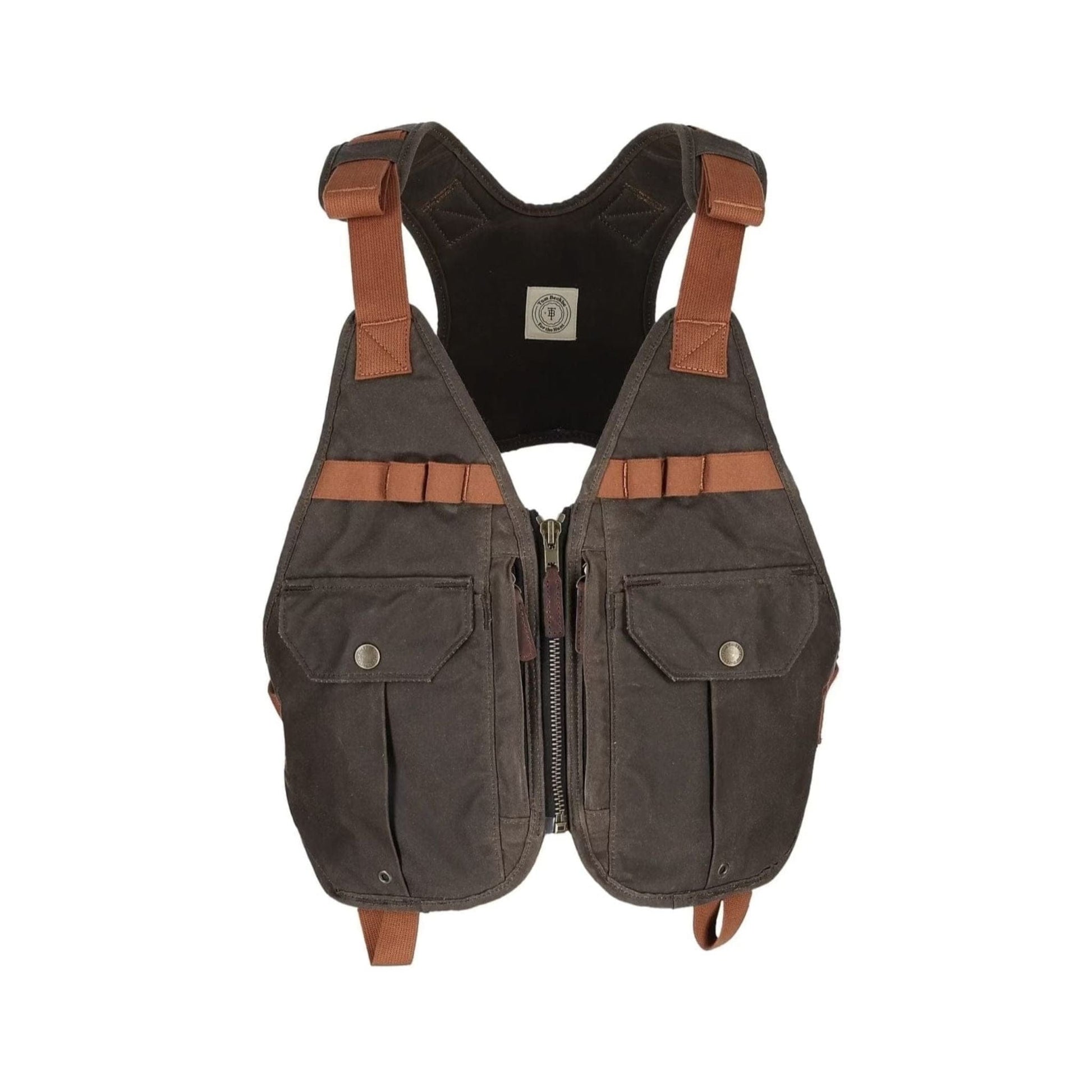 Tom Beckbe Waterfowl Strap Vest Rye Brown