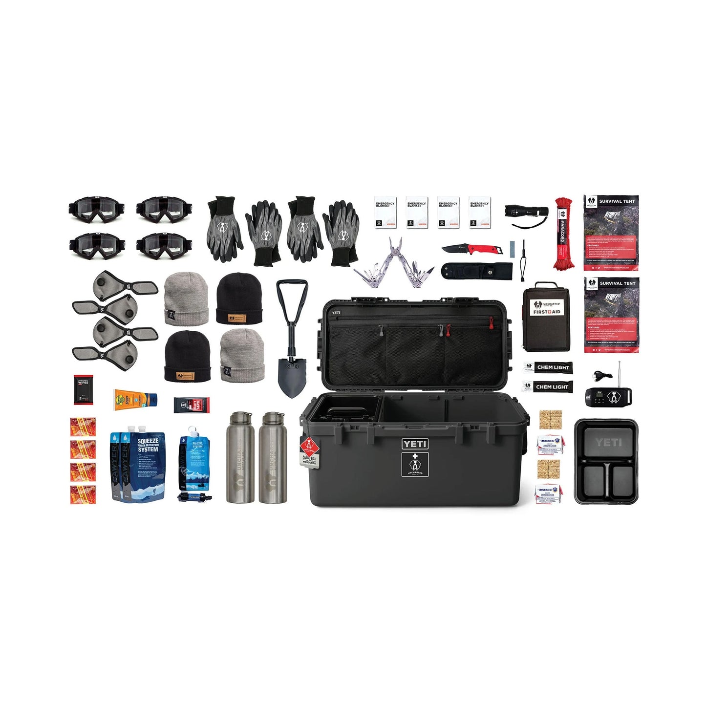 Uncharted Supply x Yeti 60L Basecamp Survival Kit