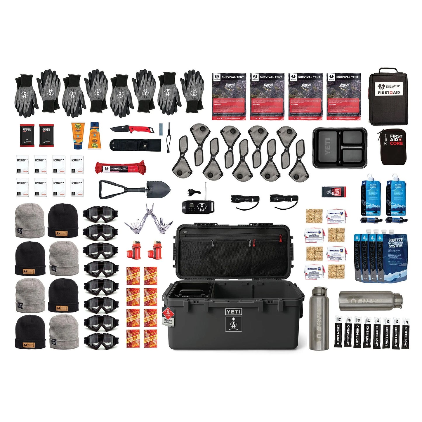 Uncharted Supply x Yeti 60L Basecamp Survival Kit