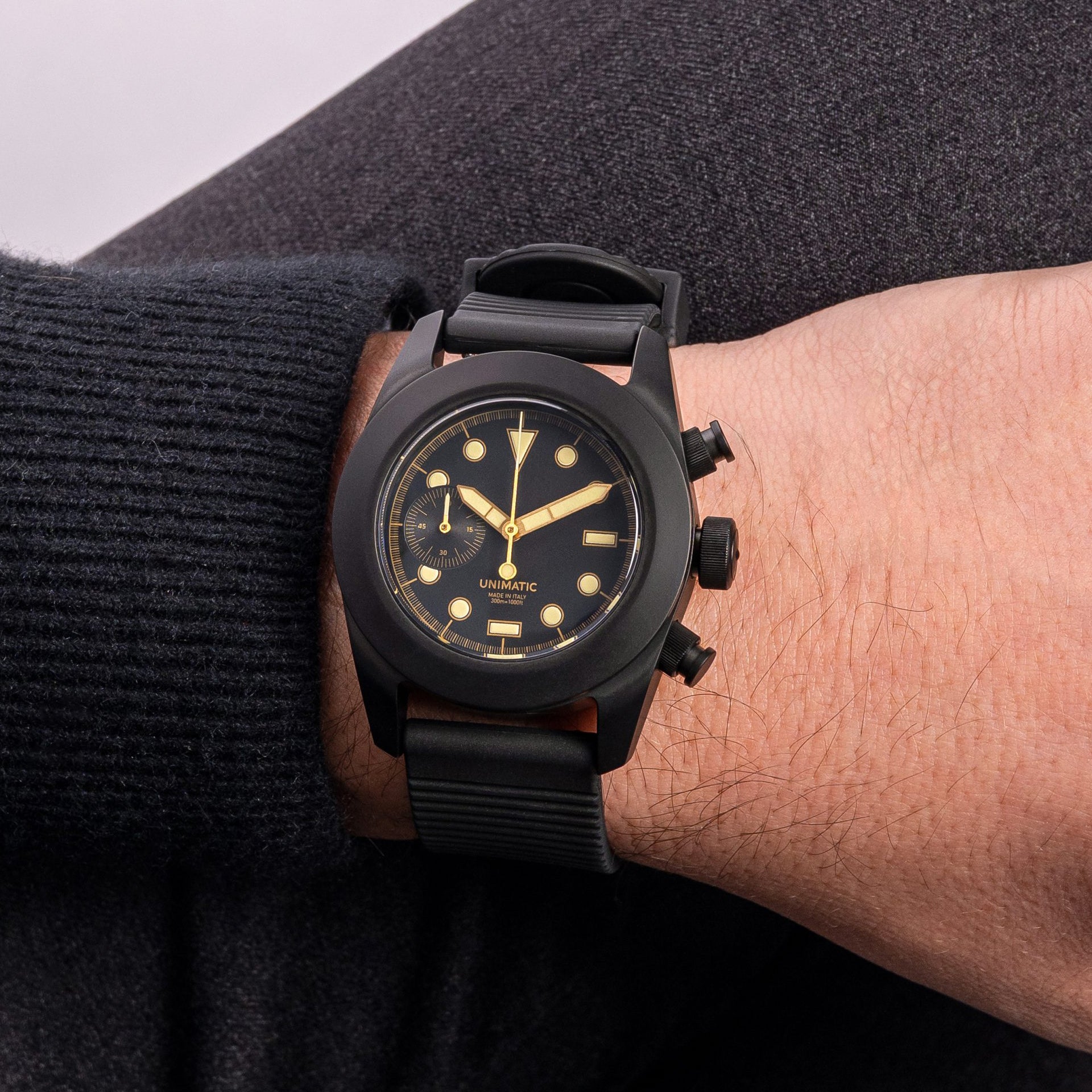 新品 UNIMATIC U3FB ROPS BLACK 世界限定300本 Unimatic Modello Tre U3FB-ROPS Limited Edition Chronograph