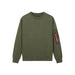 Alpha Industries UTILITY POCKET CREWNECK - OG-107 GREEN