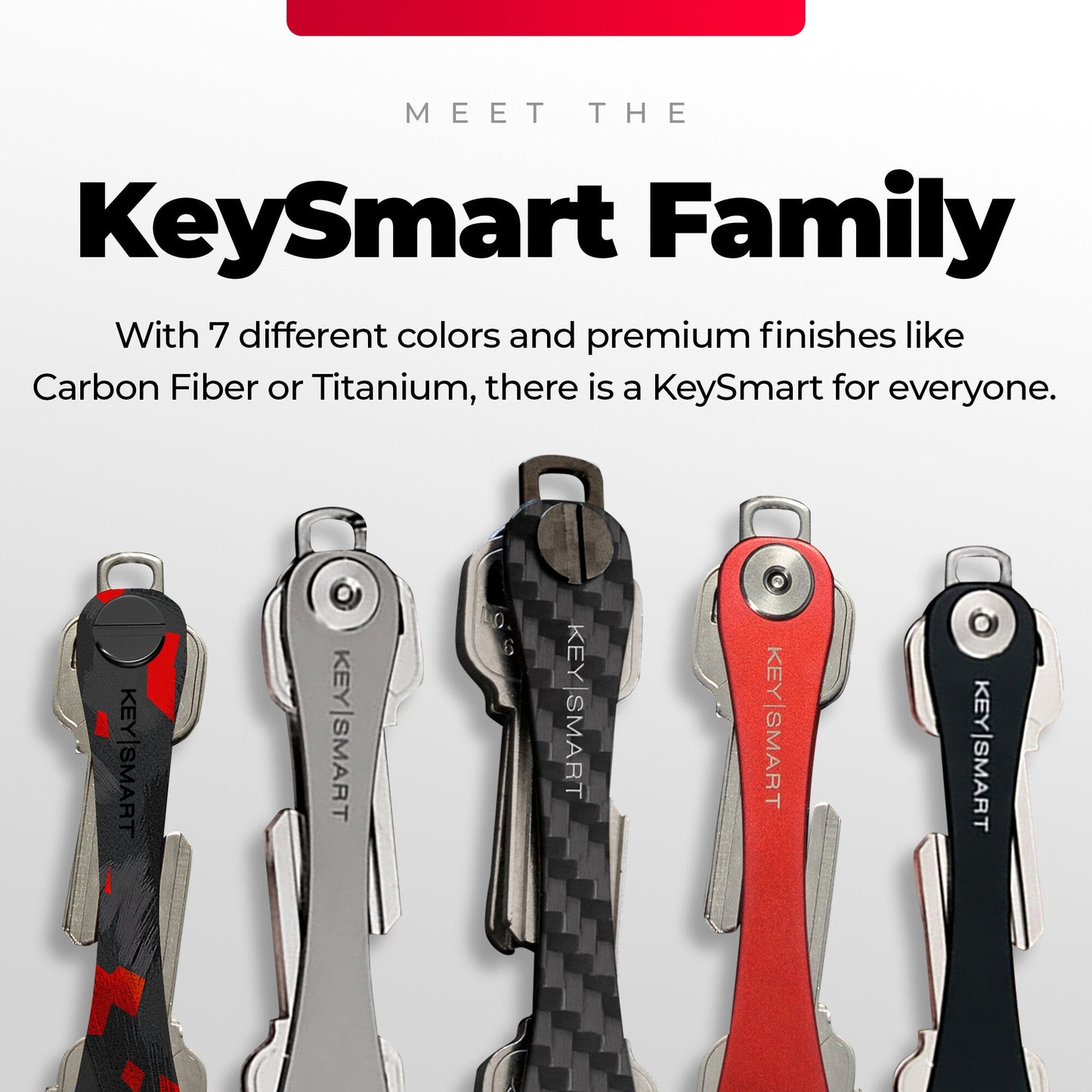 KeySmart Carbon Fiber Key Organizer