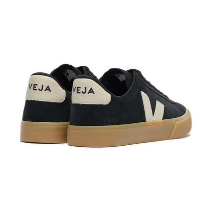 Veja Campo Bold Black Suede Sneakers