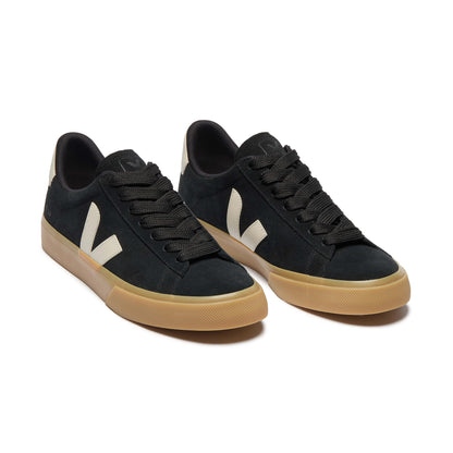 Veja Campo Bold Black Suede Sneakers