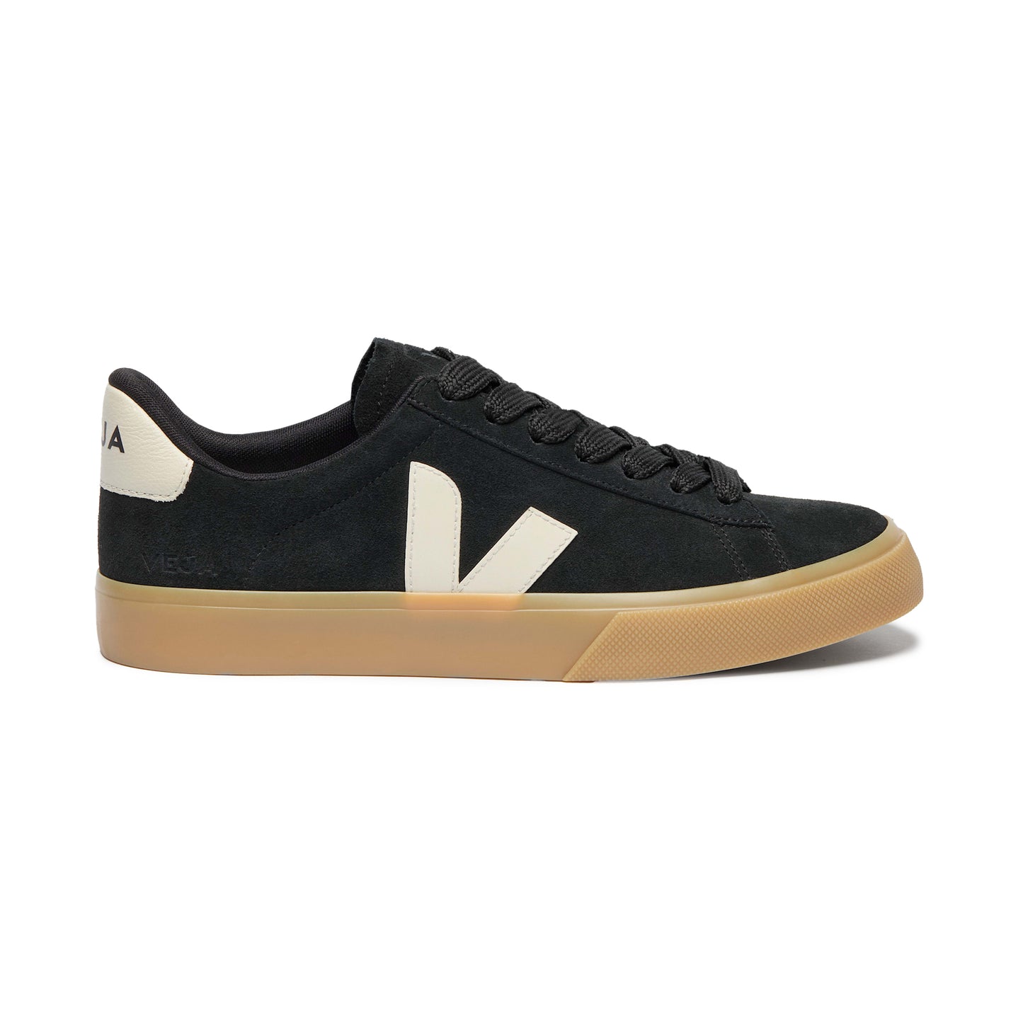 Veja Campo Bold Black Suede Sneakers