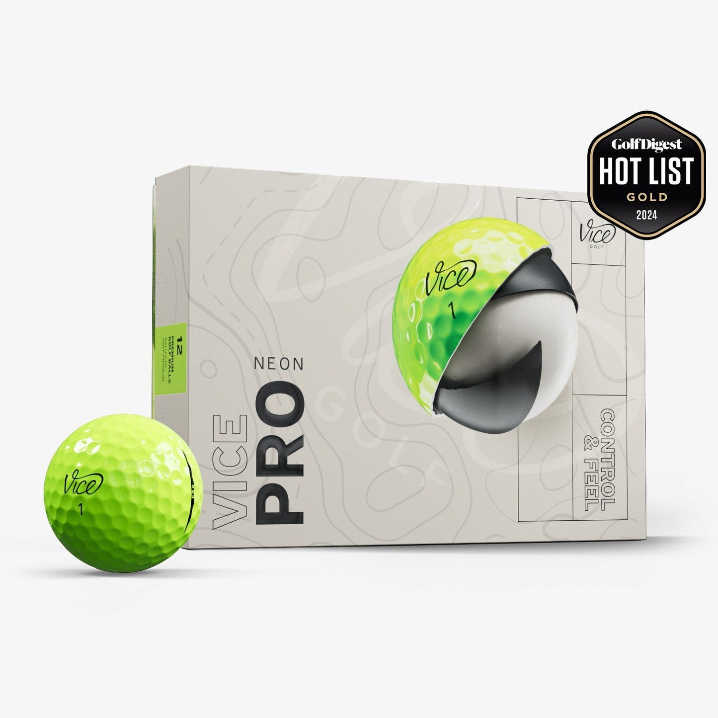 Vice Pro Golf Balls - Neon Lime
