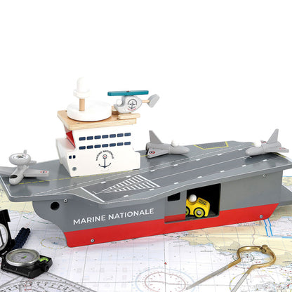 Vilac Toy Aircraft Carrier Playset