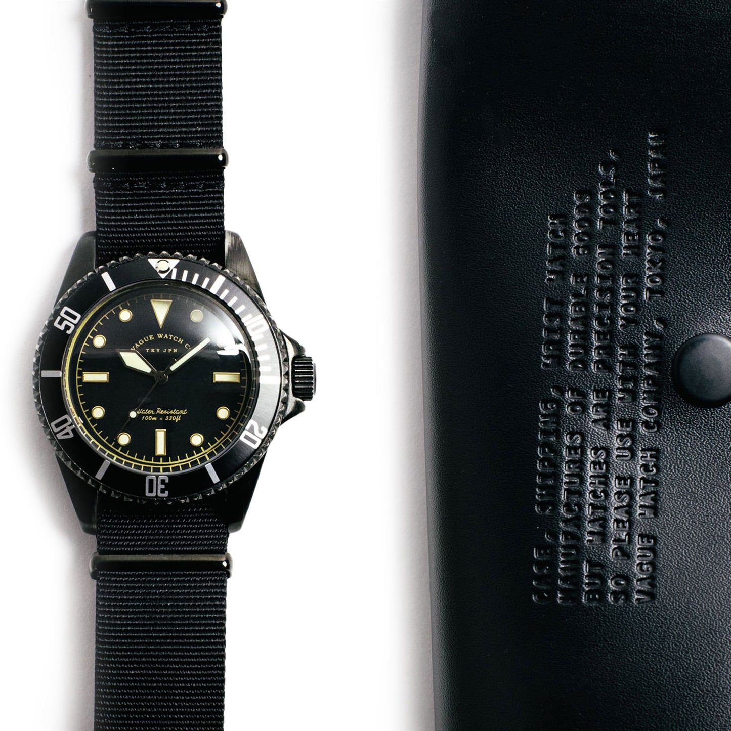 Vage schwarze Submariner-Uhr