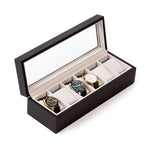 Solid Wood Watch Box - Espresso Wood