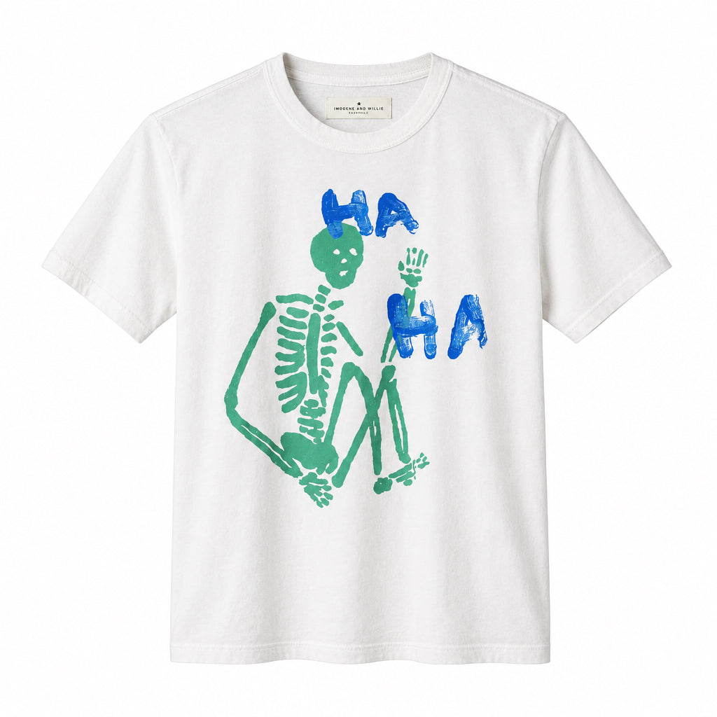 the "last laugh" tee