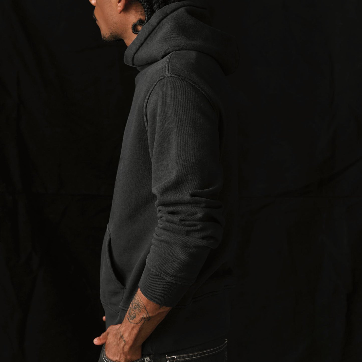 Imogene+Willie davenport hoodie in faded black