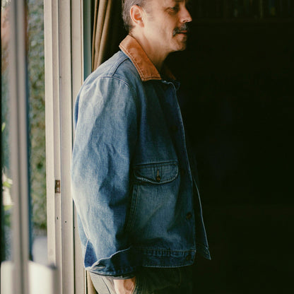 Imogene+Willie quilt lined washed denim chore coat