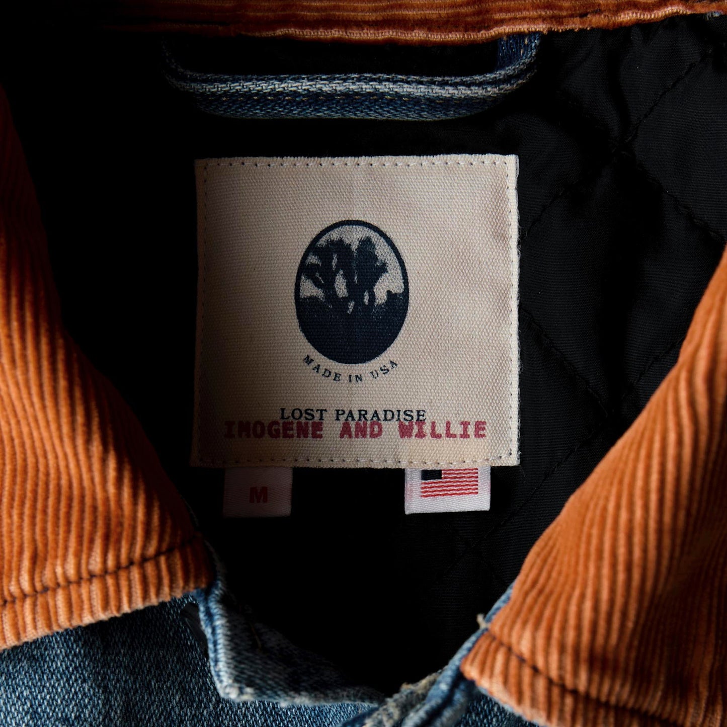 Imogene+Willie quilt lined washed denim chore coat