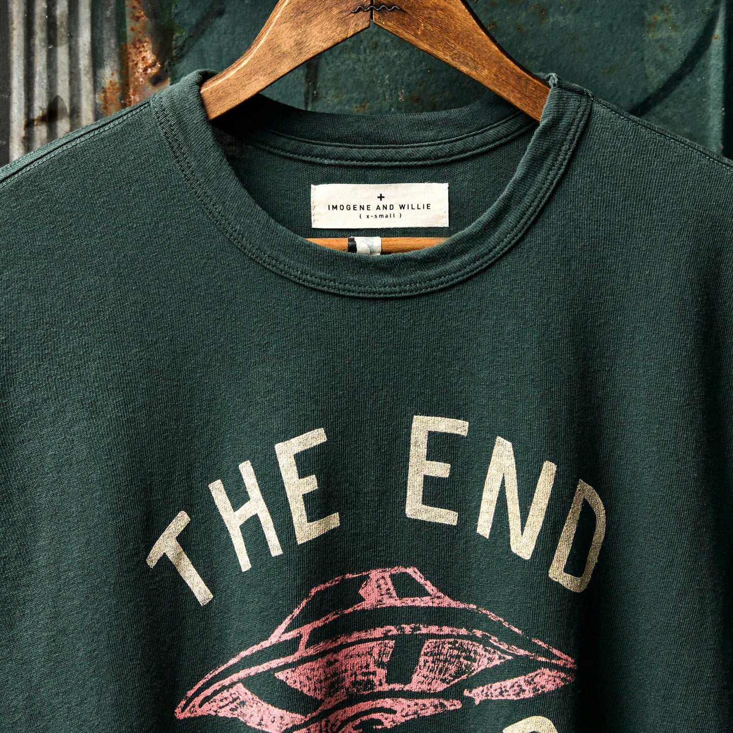 Imogene+Willie the "end is near" tee in spruce