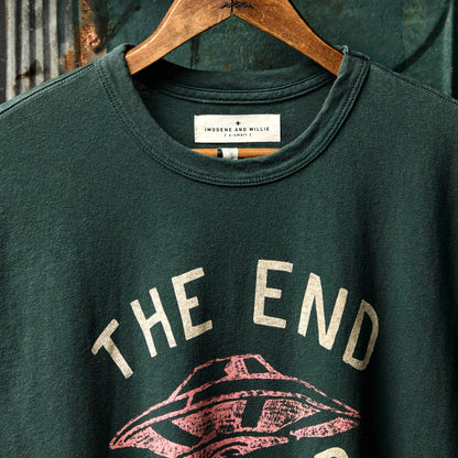 Imogene+Willie the "end is near" tee in spruce