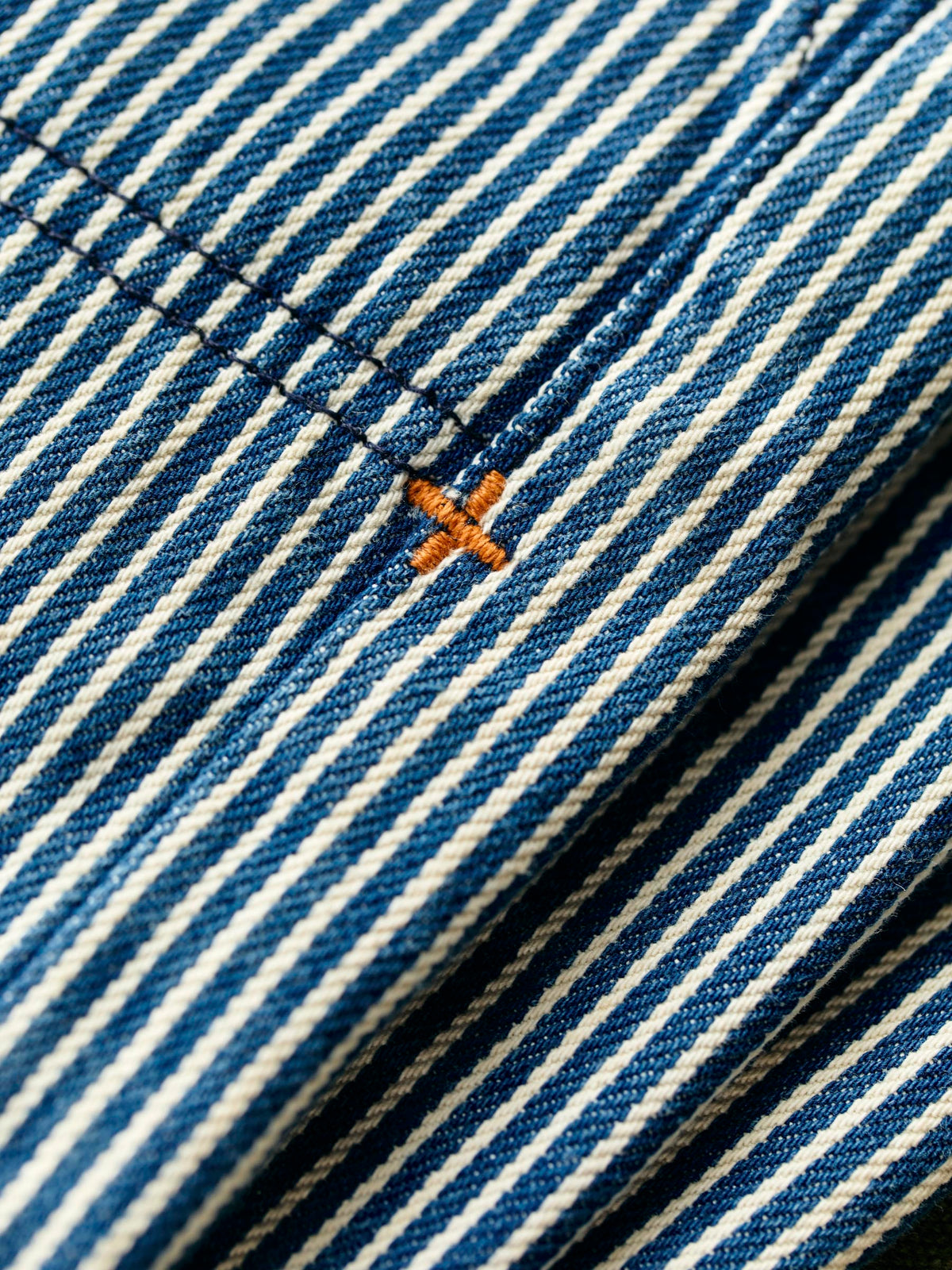 hencye workpant in hickory stripe