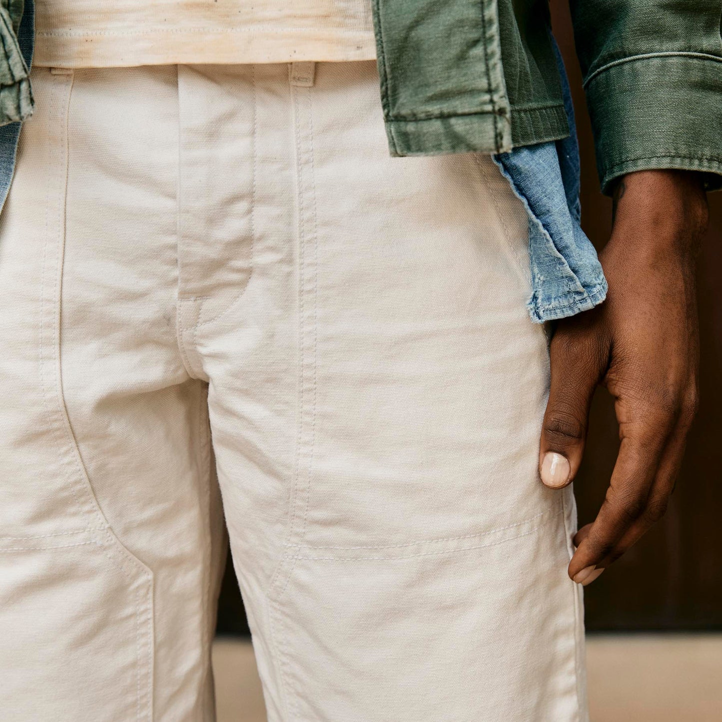 imogene + willie hencye natural canvas workpant