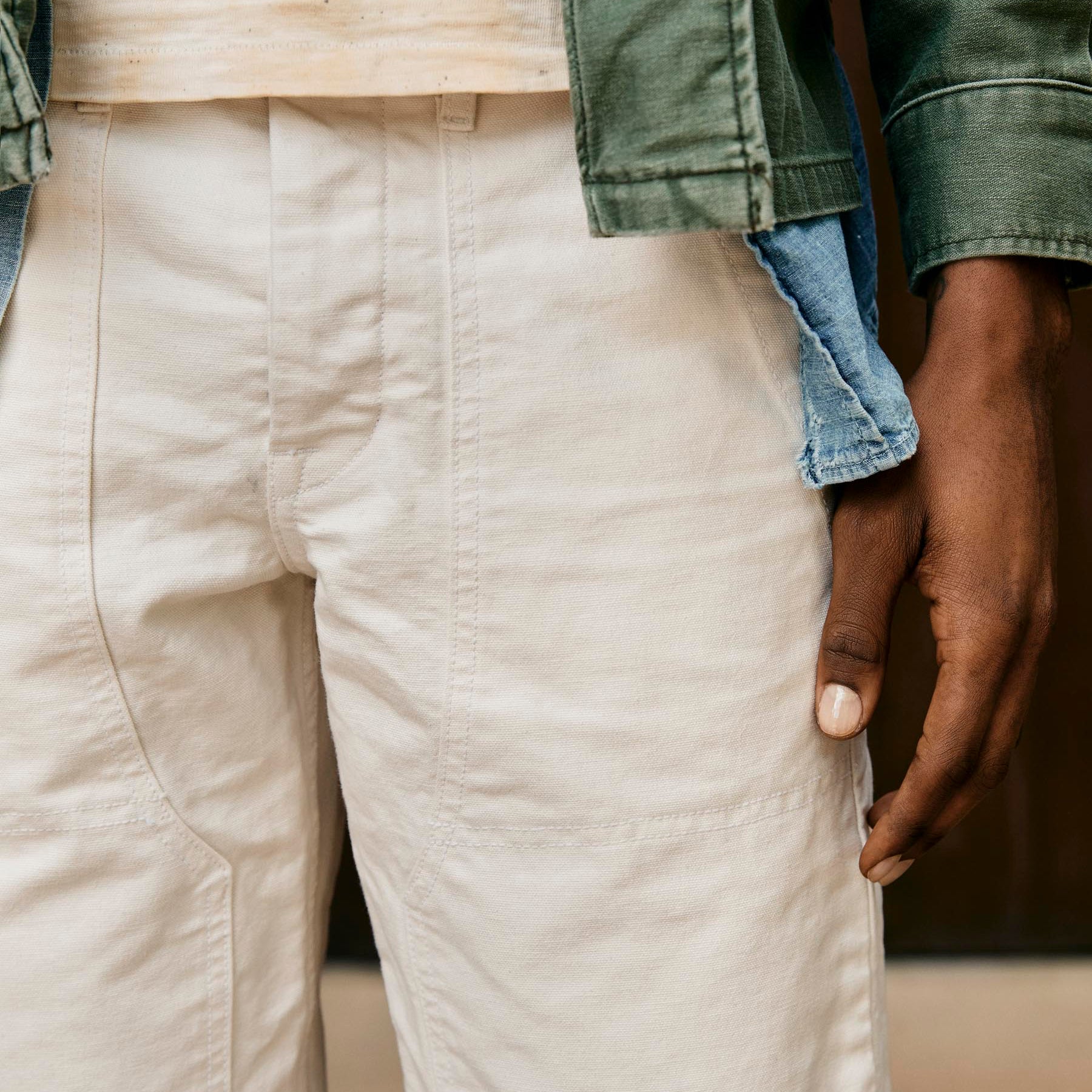imogene + willie hencye natural canvas workpant