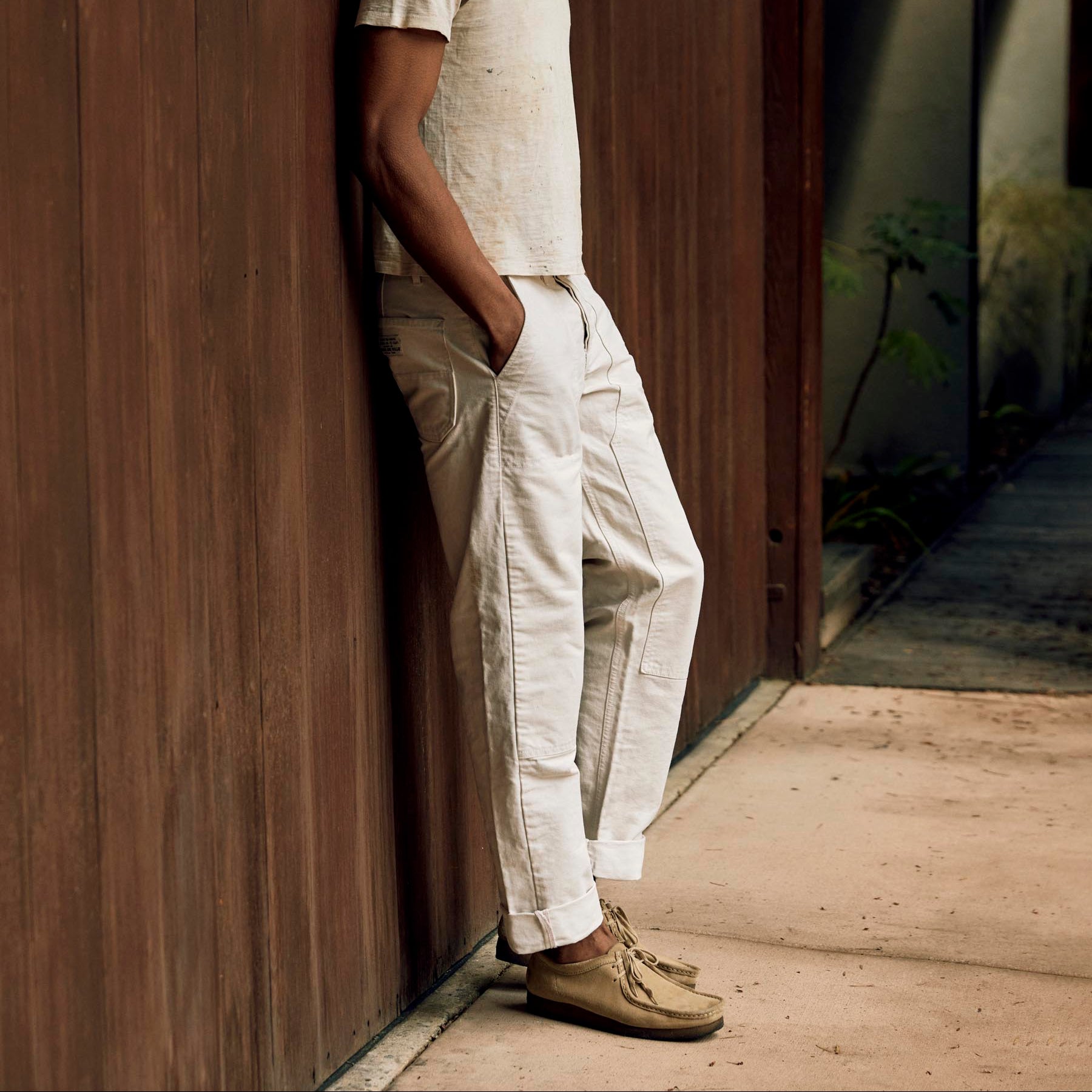 imogene + willie hencye natural canvas workpant
