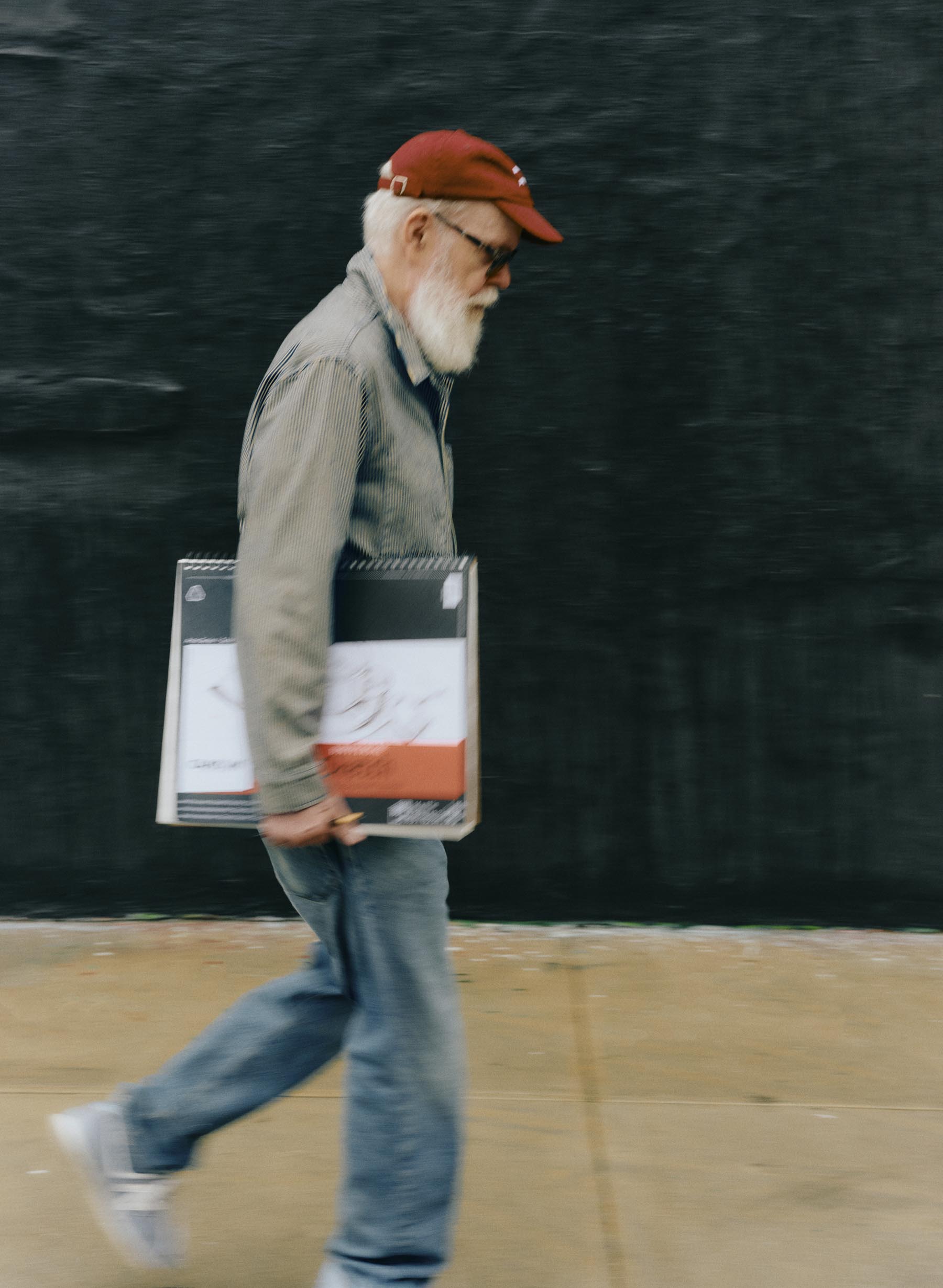 the utility coat in hickory stripe