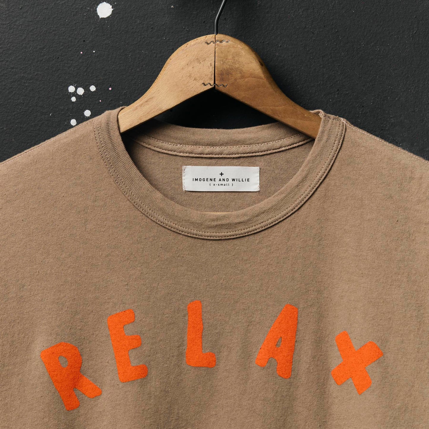 the "relax" tee
