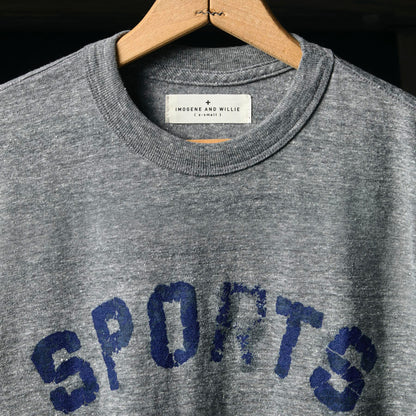 imogene + willie the "sports" tee in heather grey
