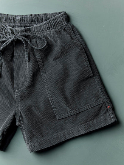 imogene + willie the lounge short in sunfaded black cord