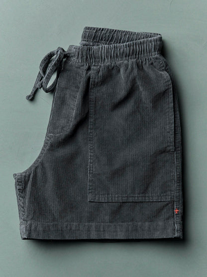 imogene + willie the lounge short in sunfaded black cord
