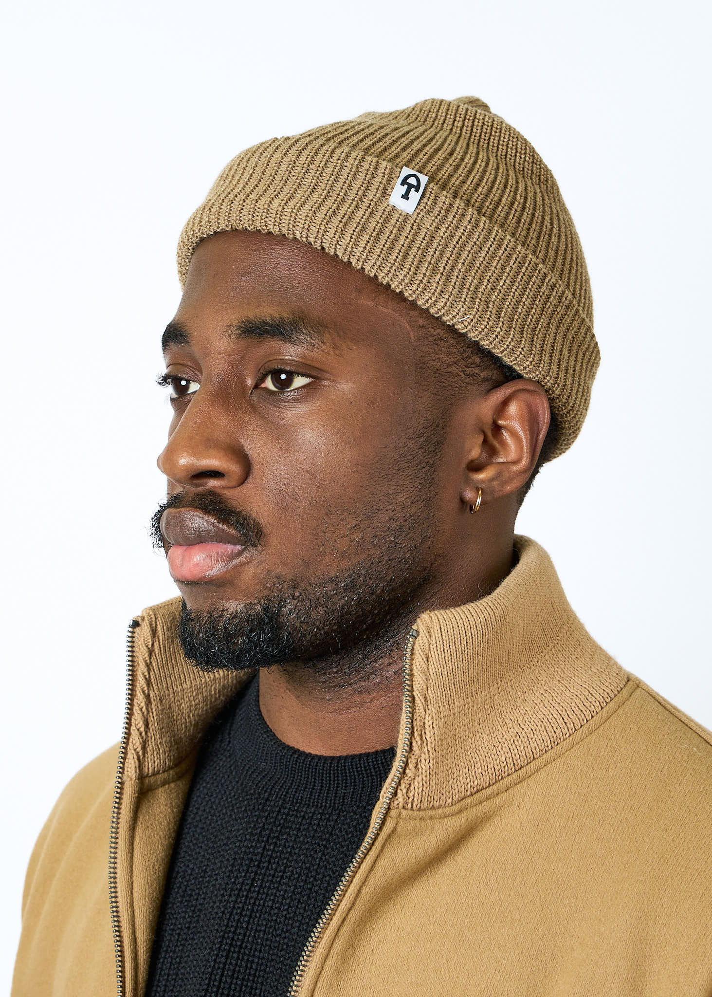 American Trench Merino Cardigan Stitch Beanie