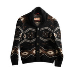 Iron & Resin Wincha Shawl Collar Sweater - Black
